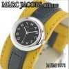 Marc by Marc Jacobs MBM1071 Ladies White Dial Watch with Yellow&Black Leather Strap
