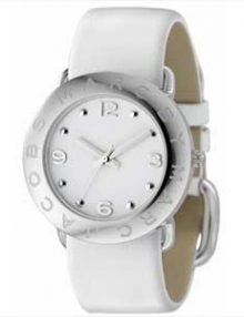 Marc by Marc Jacobs MBM1136 Amy White Dial Ladies Watch with Leather Band