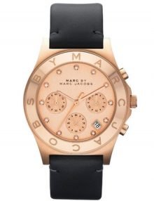 Marc Jacobs MBM1188 Rose Gold Chronograph Leather Ladies Watch