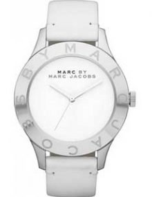 Marc by Marc Jacobs MBM1200 Ladies Amethyst Dial & Leather Band Watch with Gold Tone