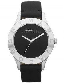 Marc by Marc Jacobs MBM1205 Black Patent Blade Womens Watch with Leather Strap