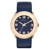 Marc By Marc Jacobs Amy MBM1224 Blue Dial&Leather Band Ladies Watch with Gold Case