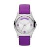 Marc by Marc Jacobs MBM1262 Ladies Silver Dial Watch with Violet Leather Band