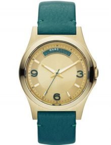 Marc by Marc Jacobs MBM1263 Baby Dave Champage Dial Blue Leather Unisex Watch