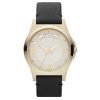 Marc by Marc Jacobs MBM1264 Baby Dave Gold Dial Black Leather Unisex Watch