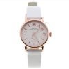 Marc Jacobs MBM1284 Baker Rose Gold Tone White Leather Analog Ladies Watch