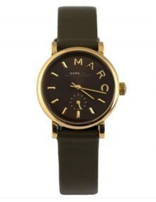 Marc by Marc Jacobs MBM1330 Ladies Baker Green Leather Strap Watch with Brown Dial