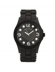 Marc by Marc Jacobs MBM2507 Ladies Black Dial & Silicone Band Watch