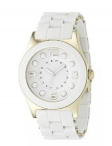 Marc by Marc Jacobs MBM2525 Ladies Pelly White Dial &rubber Band Watch