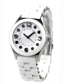 Marc by Marc Jacobs MBM2533 Womens Pelly White silicone Wrapped Watch