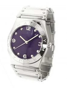 Marc by Marc Jacobs MBM3032 Womens Purple Dial Stainless Steel Bracelet Watch