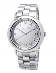 Marc by Marc Jacobs MBM3097 Womens Marci Silver Tone Dial Stainless Steel Band Watch