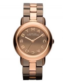 Marc by Marc Jacobs MBM3171 Ladies Marci Mirror Brown Dial Two-Tone Stainless Steel Strap Watch