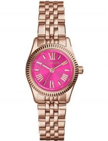 Michael Kors MK3285 Ladies Lexington Petite Pink Dial Rose Gold-tone Watch