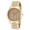 Michael Kors MK4285 Ladies Runway Horn and Gold-Tone Stainless Steel Bracelet Watch