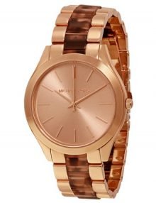 Michael Kors MK4301 Ladies Slim Runway Rose Gold-Tone Stainless Steel Watches