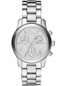 Michael Kors MK5428 Silver Small Runway Chronograph Lady Watch
