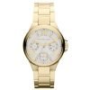 Michael Kors MK5759 Womens Mini Camille Silver Dial Watch with gold Tone Stainless Steel Band