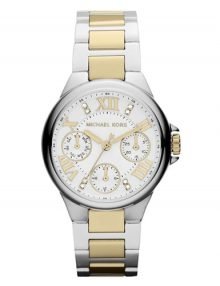 Michael Kors Mini Camille MK5760 Silver and gold Two-Tone Stainless Steel Ladies Chronograph Watch