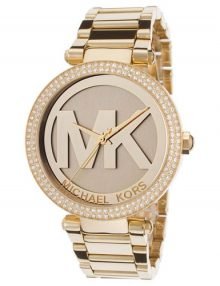 Michael Kors MK5784 Parker Women's MK5784 Gold Dial Crystal Accent Quartz Watch
