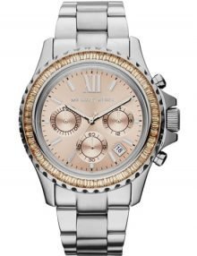 Michael Kors mk5870 Everest Crystal Pink Dial Chronograph Ladies Watch