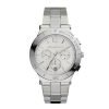 Michael Kors MK5932 Womens Wyatt Silver-Tone Stainless Steel Chronograph Watch