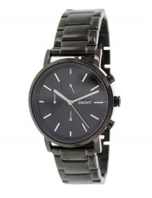 DKNY NY2275 Ladies SoHo Black Dial Black Ion-plated Chronograph Stainless Steel watch