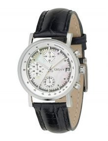 DKNY NY4527 Women's Chronograph Leather Strap Watch