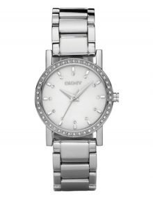 DKNY NY4791 mother of pearl dail stainless steel bracelet women watch