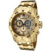 Invicta Men's 0074 "Pro Diver" Mens Chronograph 18k Gold-Plated Steel Watch
