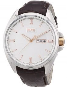 Hugo Boss 1512876 Driver Day/Date leather Band Brown Dial Classic Mens Watch