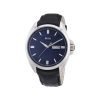 Hugo Boss 1512877 Driver Day/Date leather Band blue Dial Classic Mens Watch