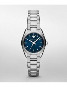 Emporio Armani AR6029 Ladiess Sportivo Blue Dial Stainless Steel Watch