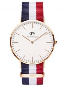 Daniel Wellington 0103DW Gents Classic Cambridge Eggshell NATO Strap Watch 40mm