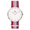 Daniel Wellington 0212DW Exeter White Dial Males NATO Nylon Watch 40mm