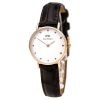 Daniel Wellington 0902DW Classy York Eggshell Dark Brown Leather Band Womens Watch 26mm
