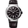 Swarovski 1094350 Piazza Grande Mens Black Dial & Leather Band Watch