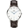 Daniel Wellington 1122DW 38mm Silver York Gents Leather Watch