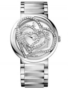 Swarovski 1130167 Citra Sphere Girls Silver Stainless Watch with Heart Decoration