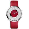 Swarovski 1144170 Crystalline Red Dial Stainless Steel Womens Watch with Red Leather Strap