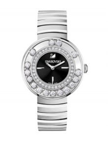 Swarovski 1160305 Lovely Crystals Womens Black Dial Stainless Steel Watch