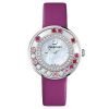 Swarovski 1160309 Lovely Crystals Pink Leather Swiss Quartz Womens Watch