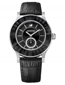 Swarovski 1181759 Octea Classica Ladies Black Dial & Leather Watch