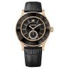 Swarovski 1181762 Octea Classica Womens Black Rose Gold Tone Watch