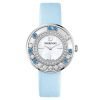 Swarovski 1187024 Lovely Crystals Girls Ice Blue Leather Watch