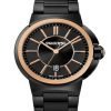 Swarovski 1193960 Piazza Grande Rose Gold Black Stainless Steel Gents Watch