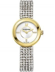 Swarovski 1194086 Piazza Mini Mesh Womens Yellow Gold Tone Stainless Steel Watch