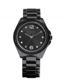 Coach 14501808 'Tristen' Ladies Crystal Bezel ceramic Bracelet Watch 36mm
