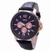 Hugo Boss 1512457 Gents Black Chronograph Leather Band Watch