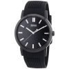 Hugo Boss 1512954 Slim Ultra Modern Black Dial Silicone Gent's Black-Ion Watch
